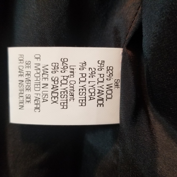 Theory Women's Black Coat Wool Suit Button Blazer - Picture 5 of 7